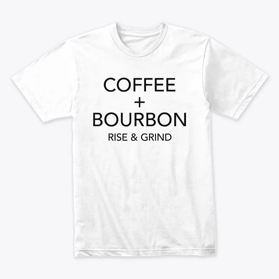 Coffee + Bourbon [light] - Names t-shirt
