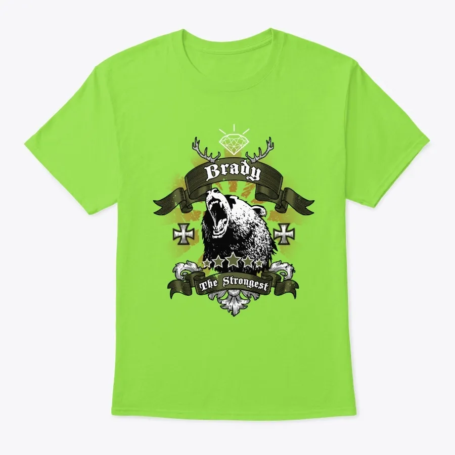 Brady Name Gift Valentine T-shirt - Names t-shirt