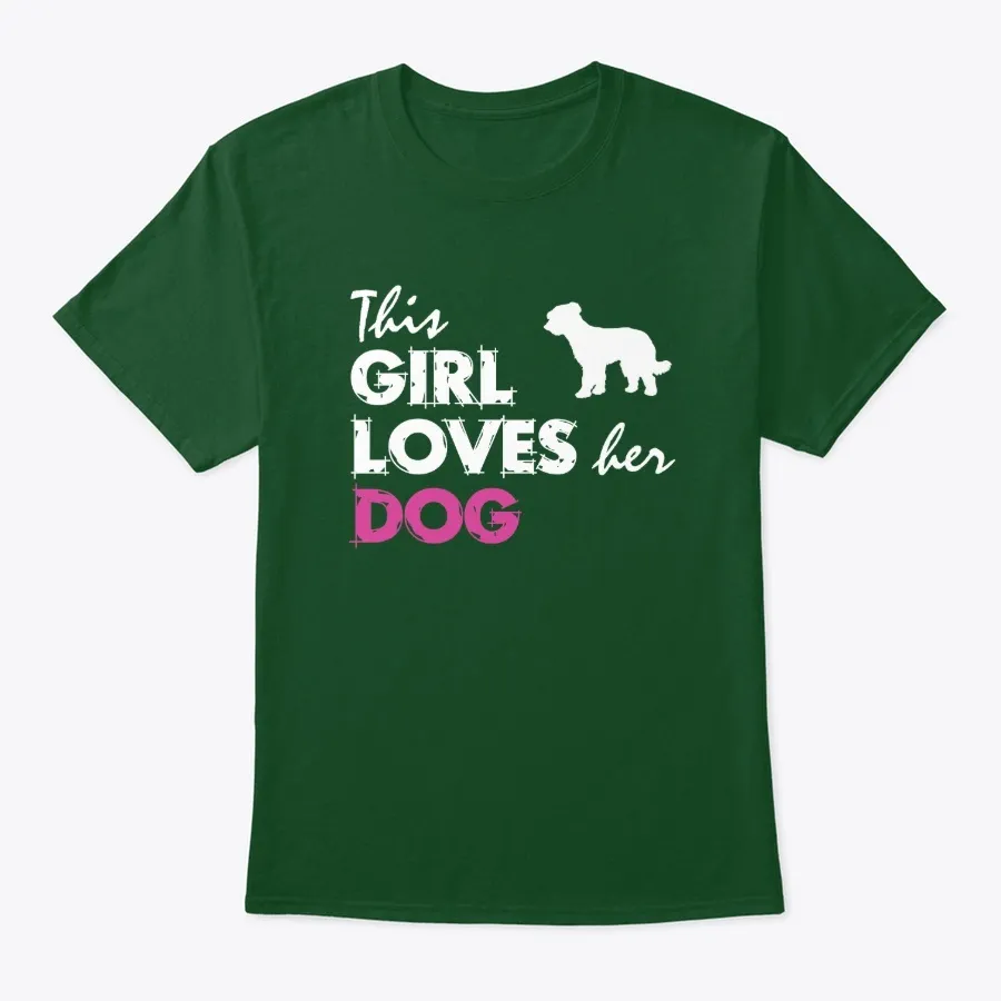 This Girl Loves Her Briard - Names t-shirt