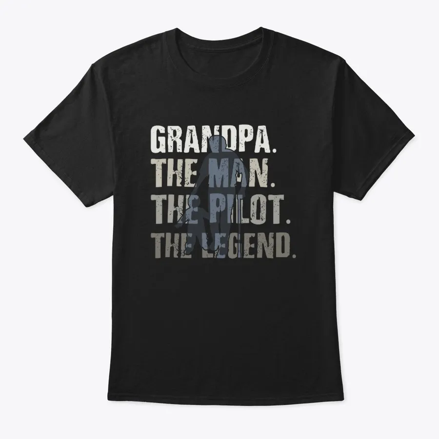 Drandpa The Man The Pilot The Legend - Names t-shirt