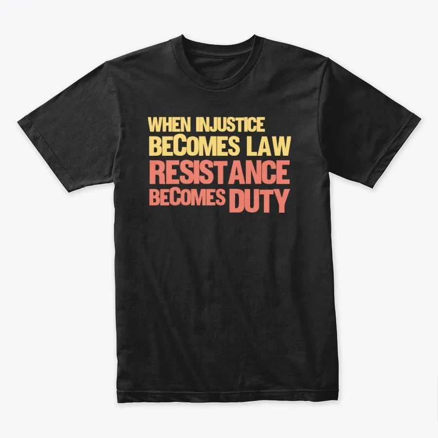 Resistance Becomes Duty - Names t-shirt