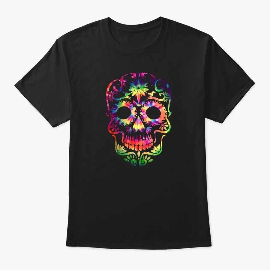 Tye Dye Day Of The Dead Shirt Art-70s S - Names t-shirt