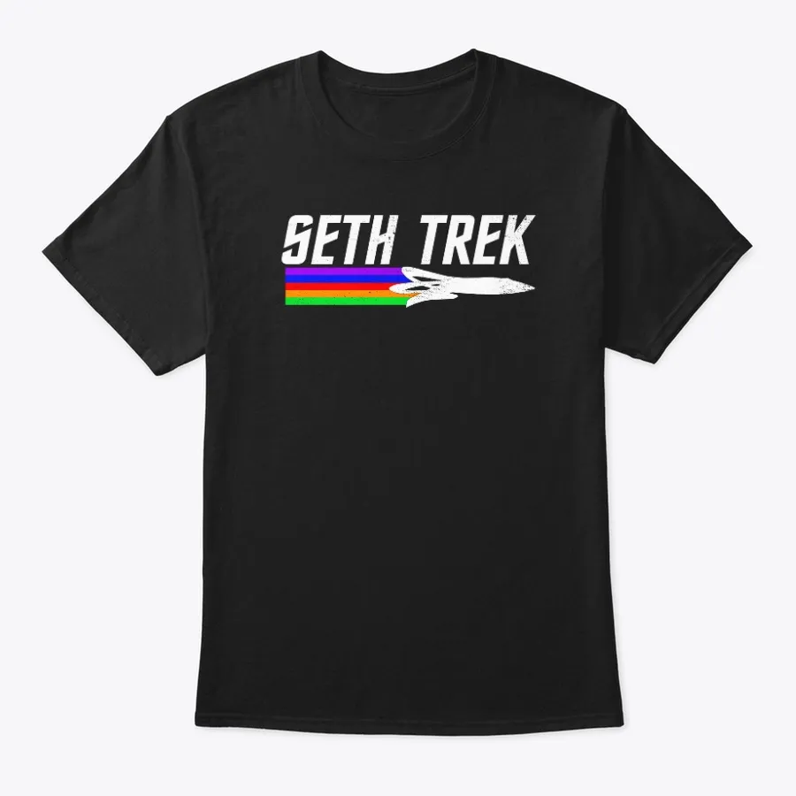 Seth Trek Rainbow Trails - Names t-shirt