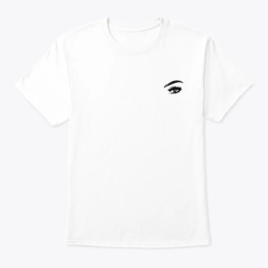 Angela Bright Eye Design - White - Names t-shirt