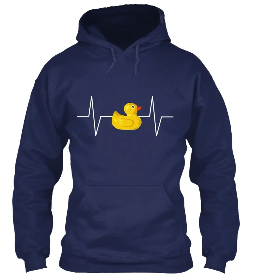 Cute Rubber Duck Heartbeat Ekg Pulse T-s - Names t-shirt