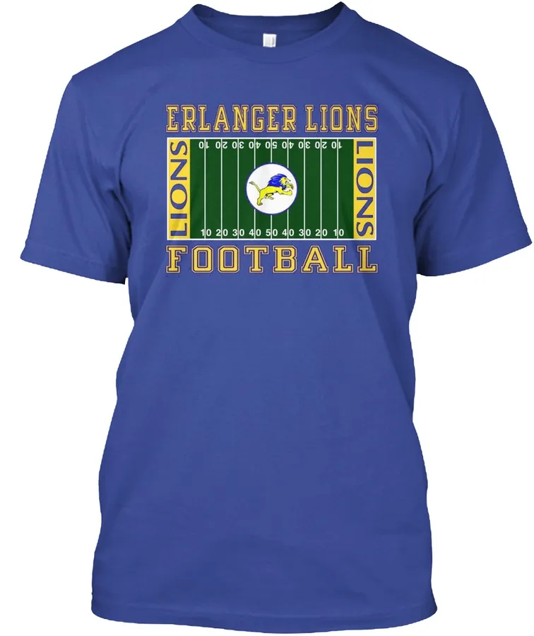 Erlanger Lions Football Field Design - Names t-shirt