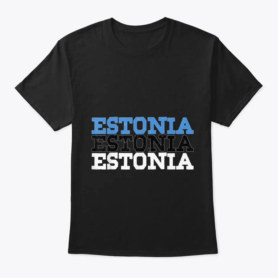 Estonia Estonian Flag Sports Lovers T S - Names t-shirt