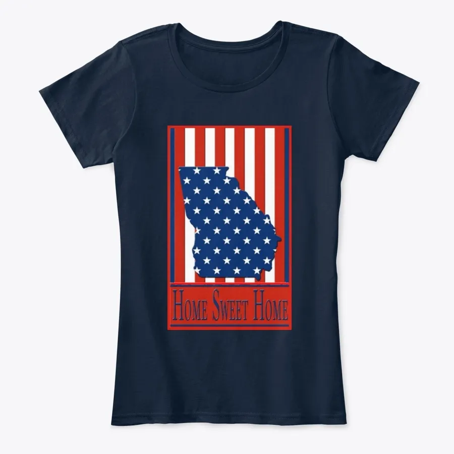 Georgia Home Sweet Home Patriotic - Names t-shirt