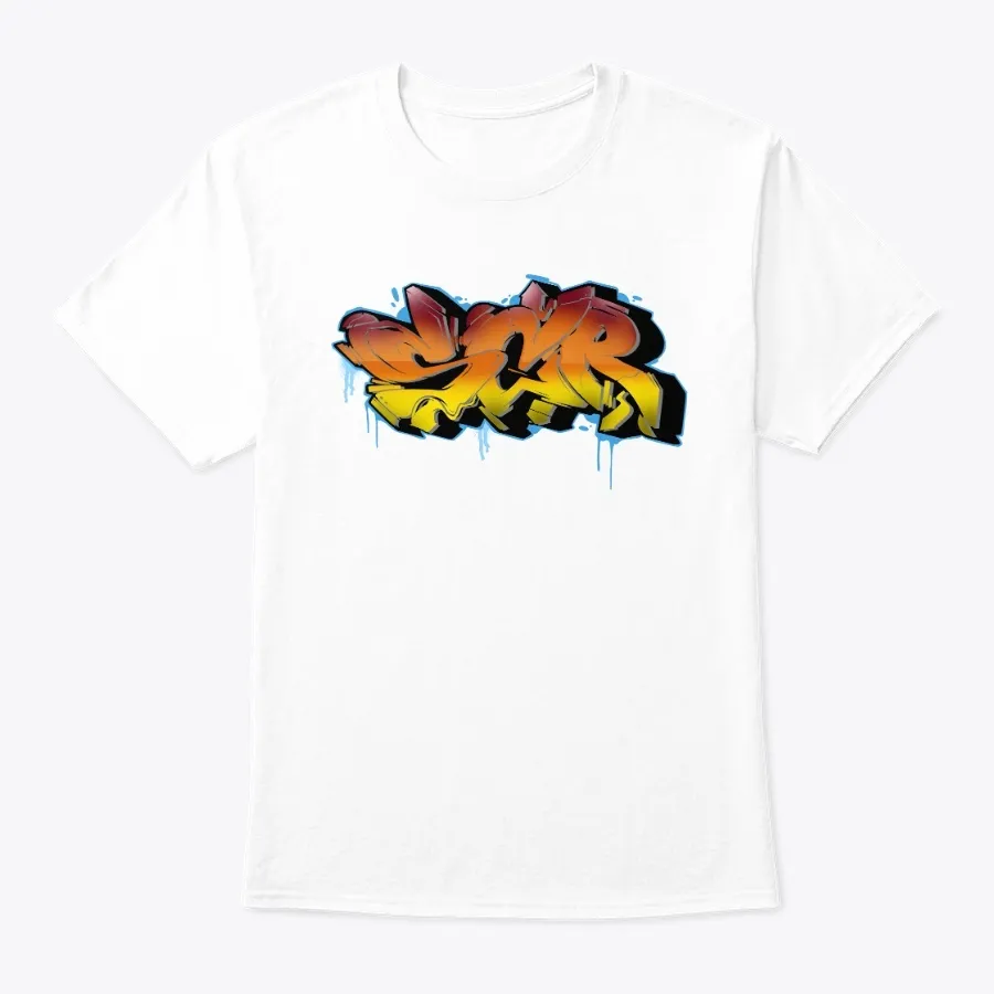 Scr Faded Graffiti T-shirt Sunsetblue