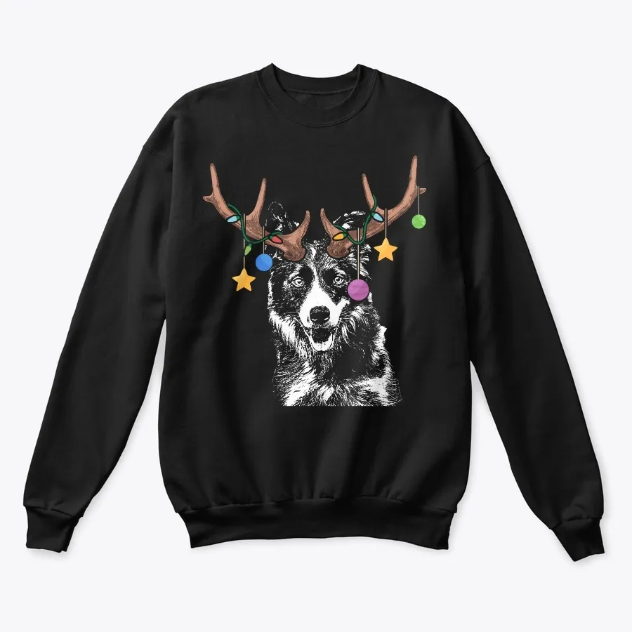 Border Collie Christmas Ornaments