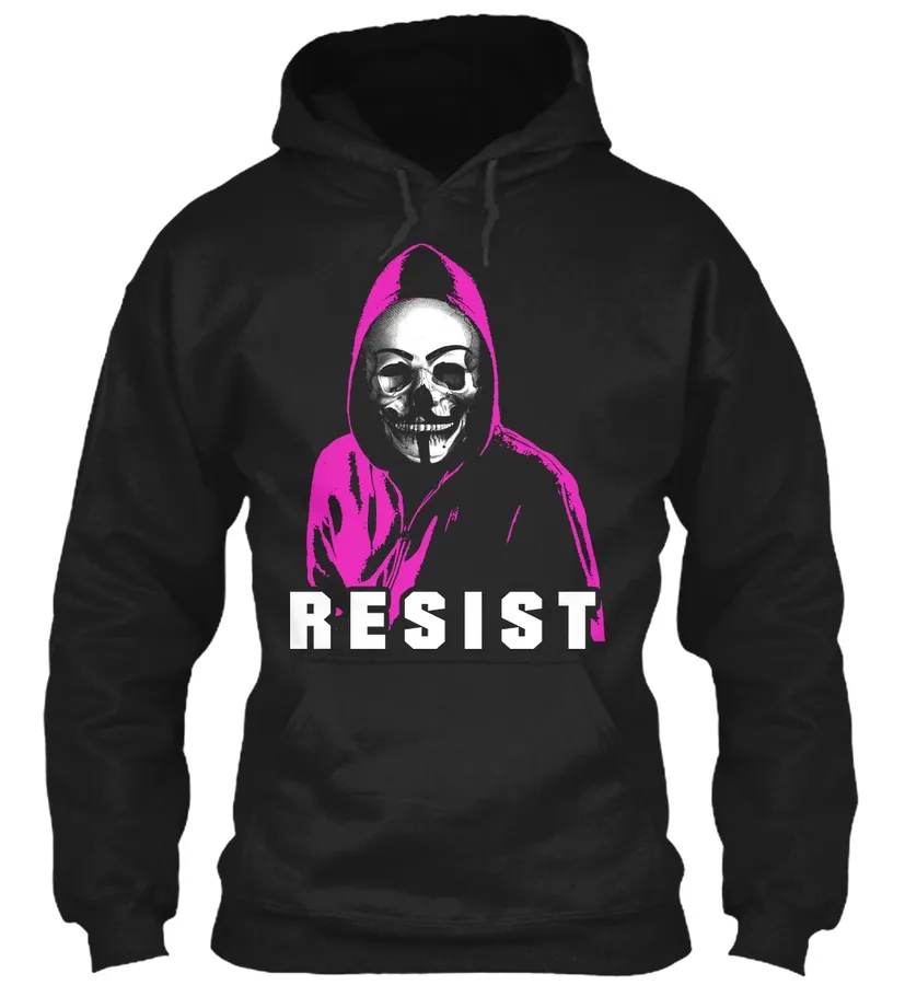 Resist Guy Fawkes Pink Hoodie Shirts