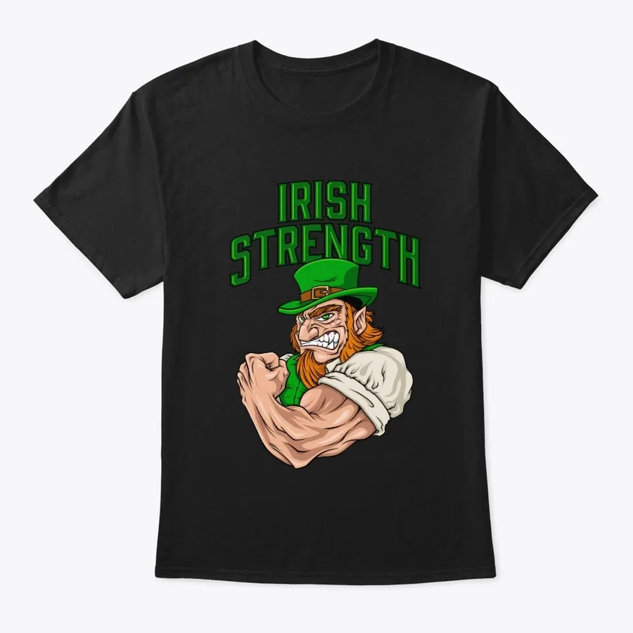 "Irish Strength - Fitness Leprechaun - Names t-shirt"