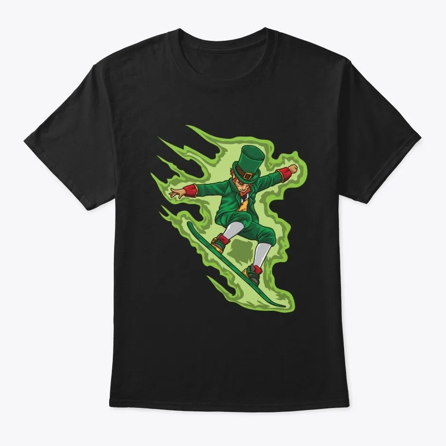 "Snowboard Leprechaun - Irish Winter - Names t-shirt"
