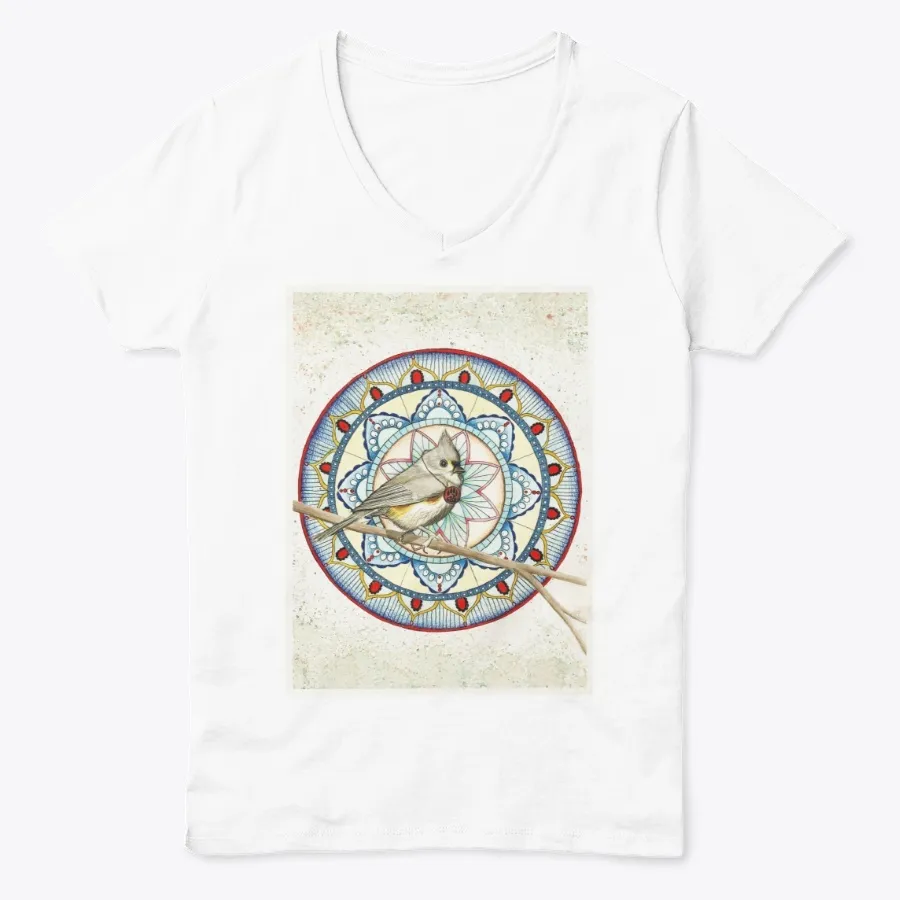 Bird Mandala - Tufted Titmouse