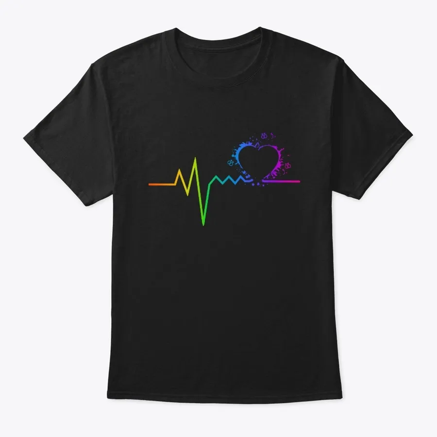 Pansexual Pride Heartbeat Lgbt Gay Pride