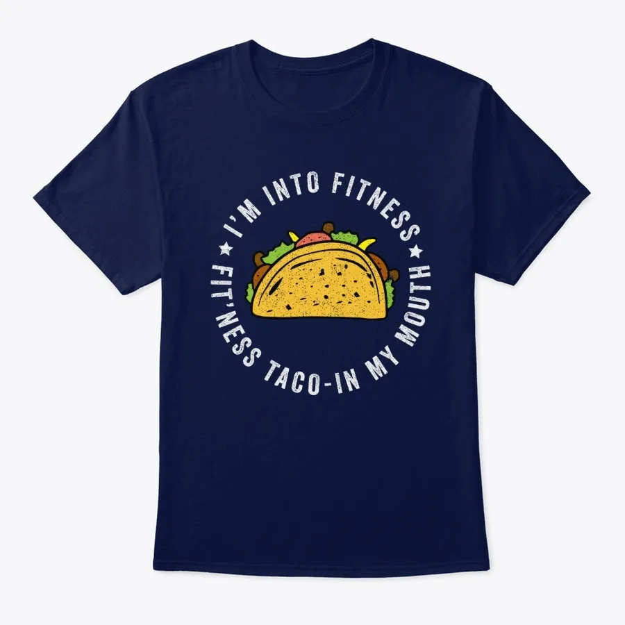 Mens Fitness Taco Funny T Shirt