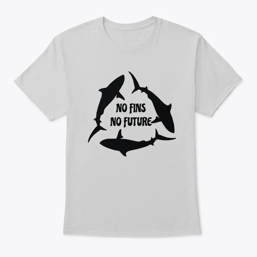 No Fins No Future Print Save Shark