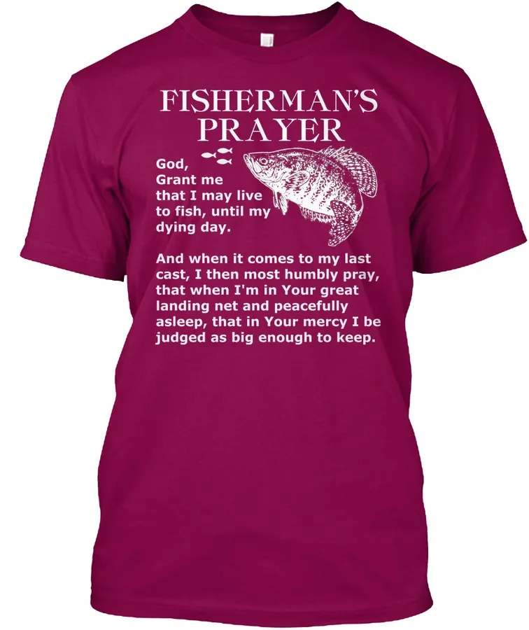 Fishermans Prayer Crappie Fishing T Shi