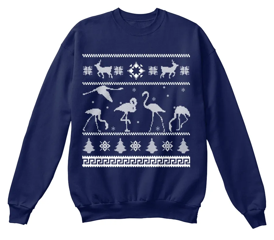 Flamingos Ugly Christmas Xmas Sweater