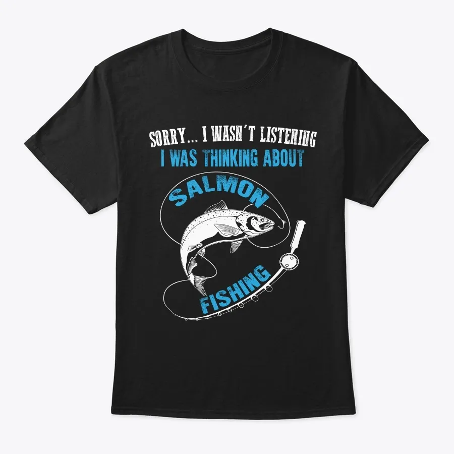 Thinking About Salmon Fishing - Funny Fi