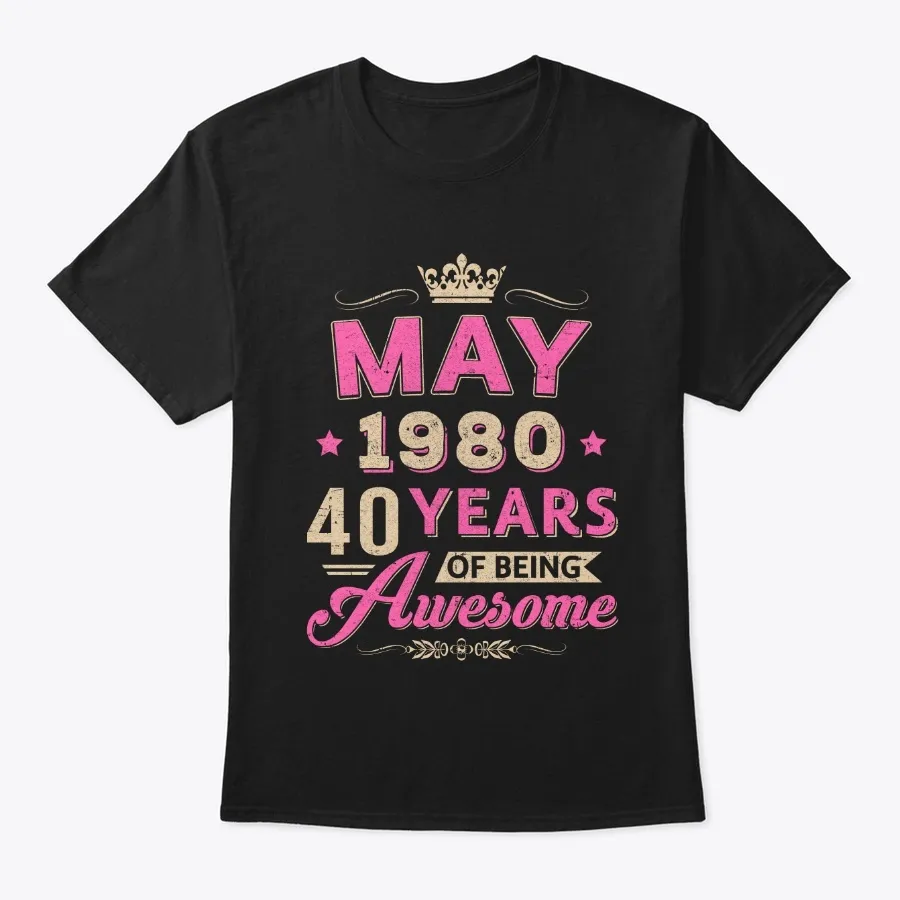 Vintage May 1980 40th Birthday Gift