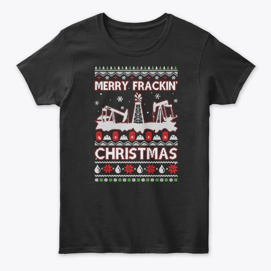 Oilfield Merry Fracking Christmas Ugly