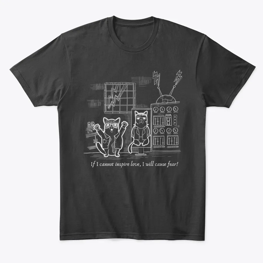 Frankenstein Cat With Quote