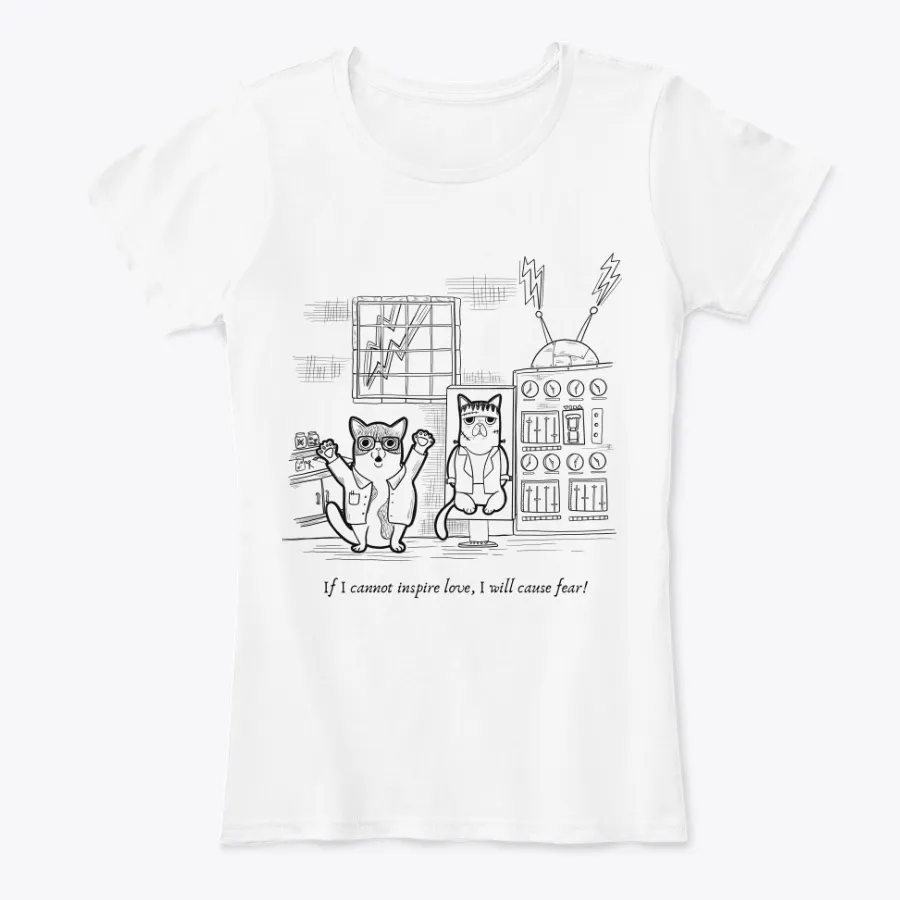 Frankenstein Cat With Quote
