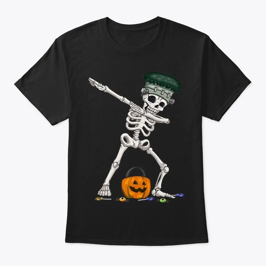 Dabbing Skeleton Frankenstein Halloween