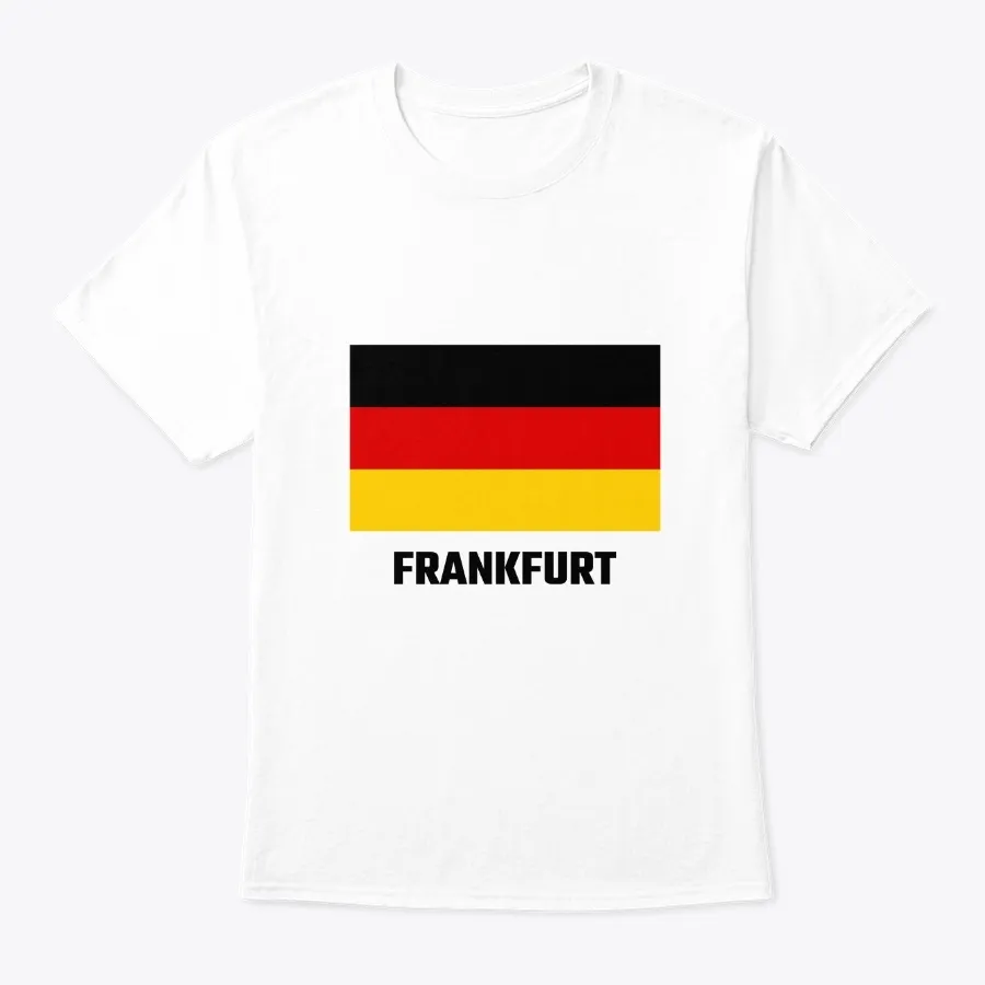 Frankfurt With German Flag