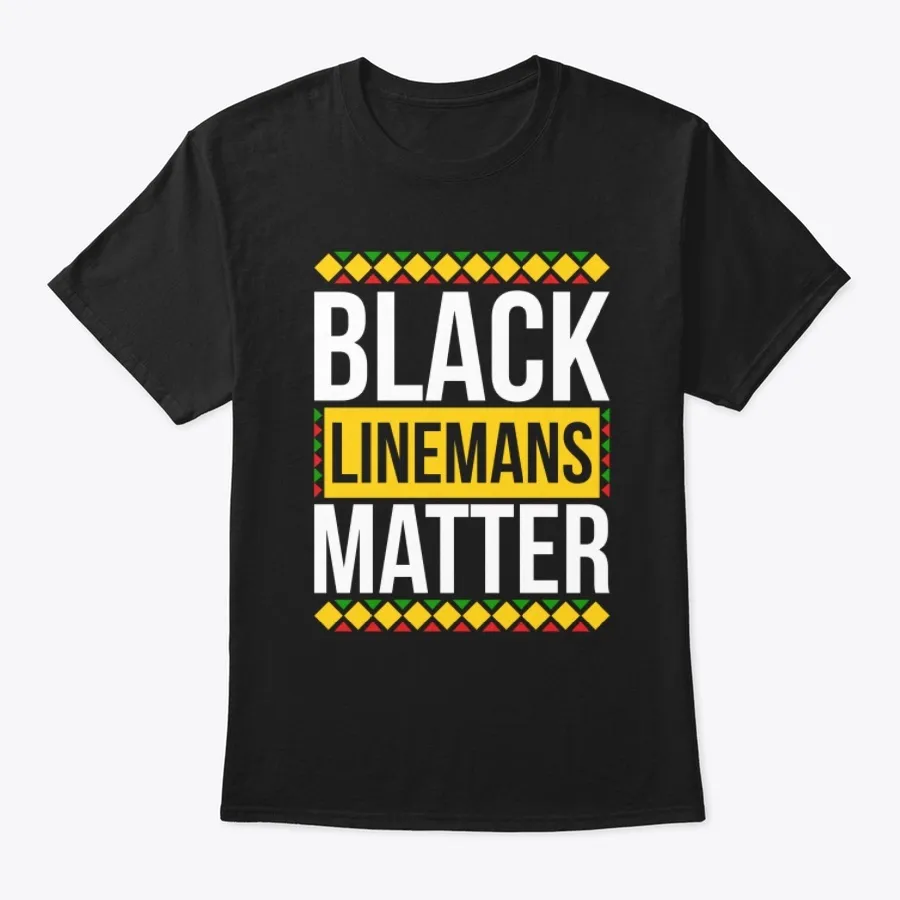 Black Linemans Matter Pride Shirt