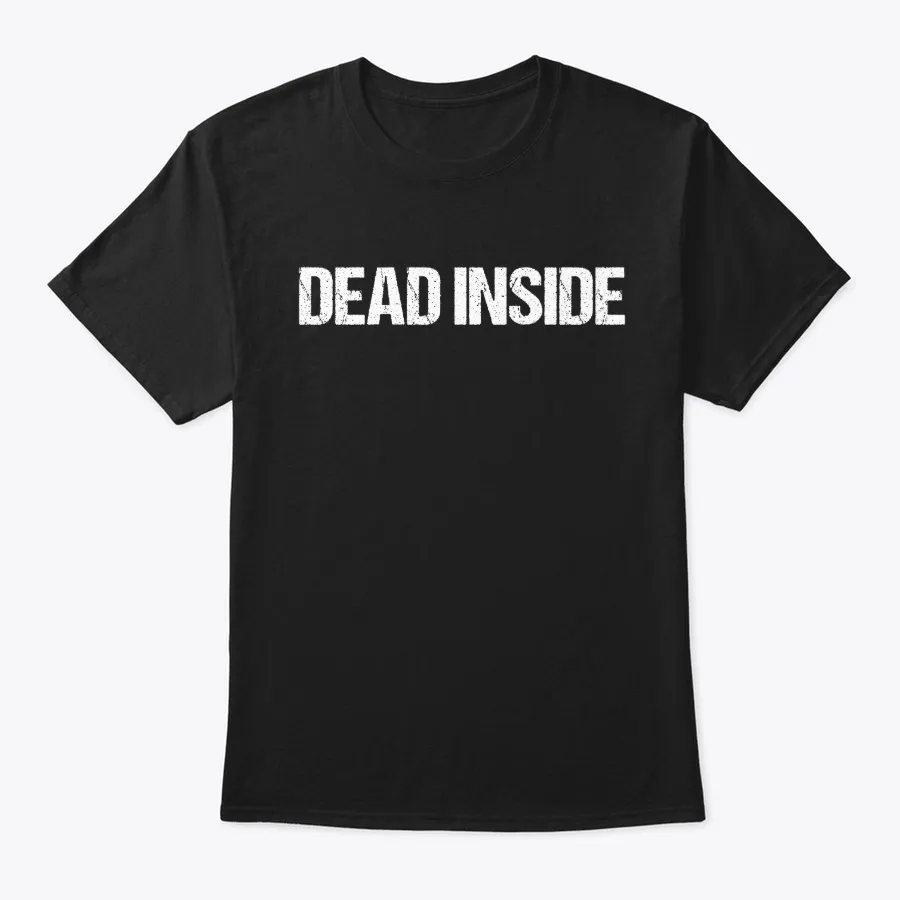 Dead Inside Print Gothic Emo