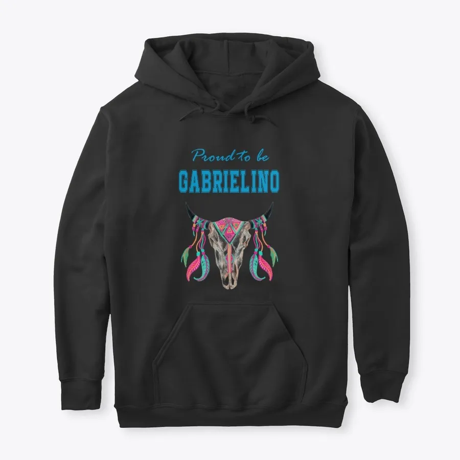 Proud To Be Gabrielino Buffalo Skull