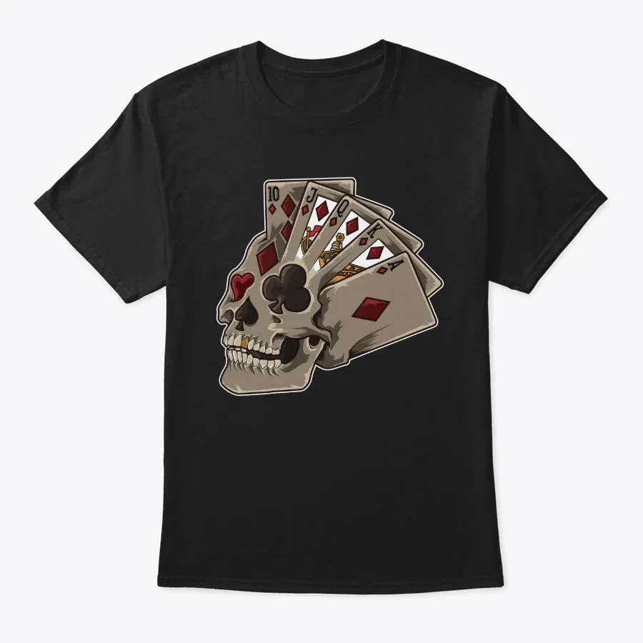 Poker Skull Card Dealer Gambler Luck
