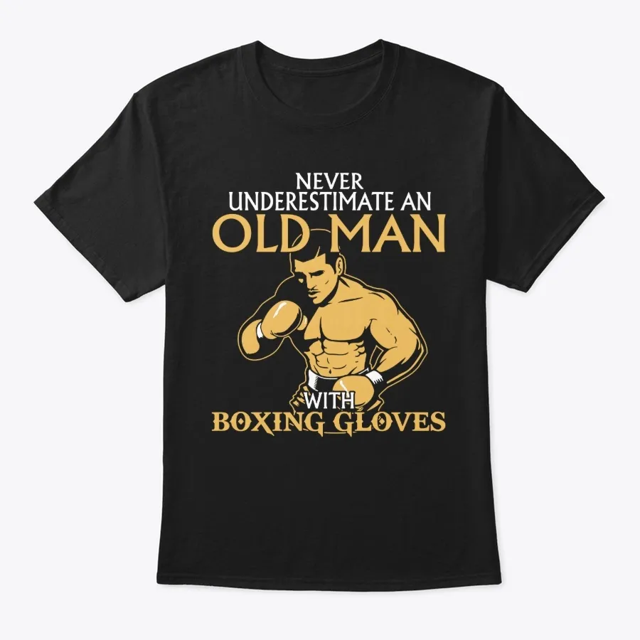 Old Man With Boxing Gloves T-shirt