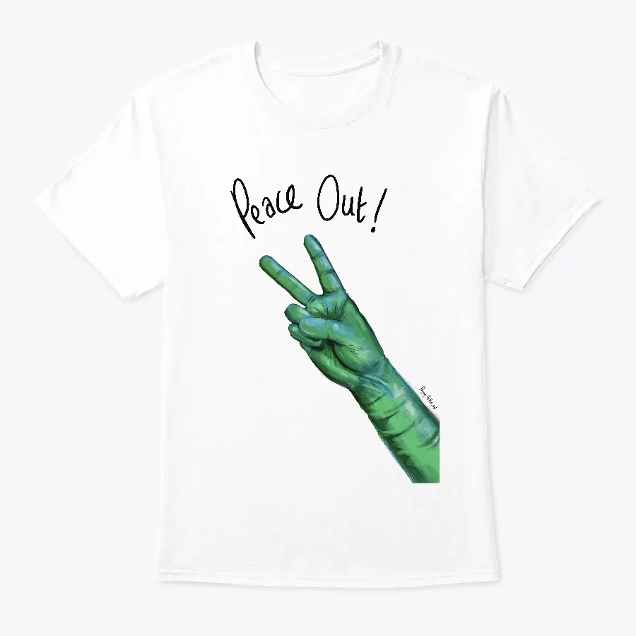 Peace Out Green Gloves
