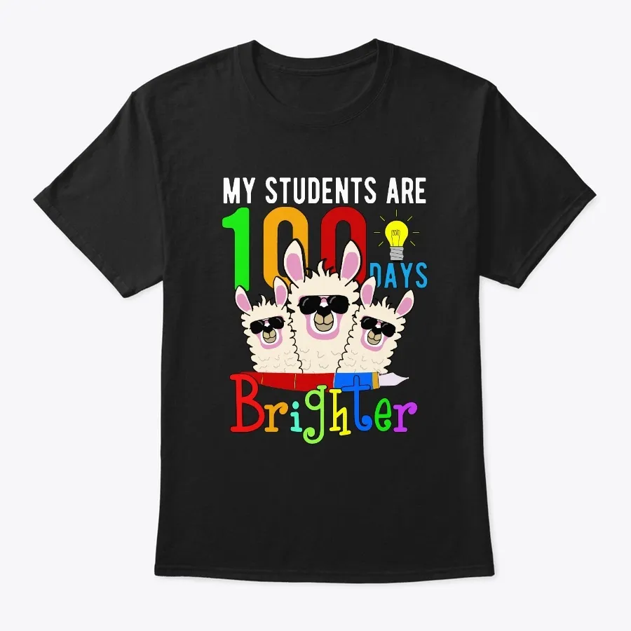 My Students Are 100 Days Brighter Llama