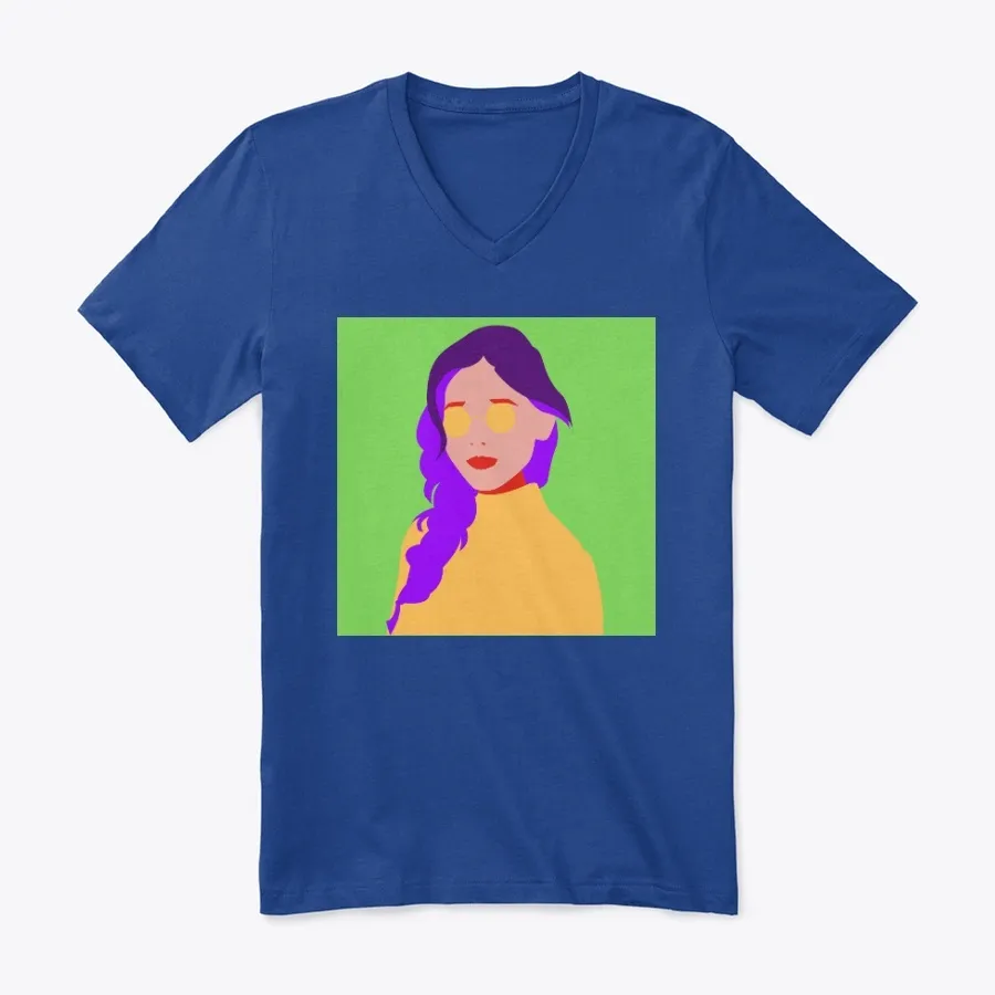 Colorful Womans Silhouette Green