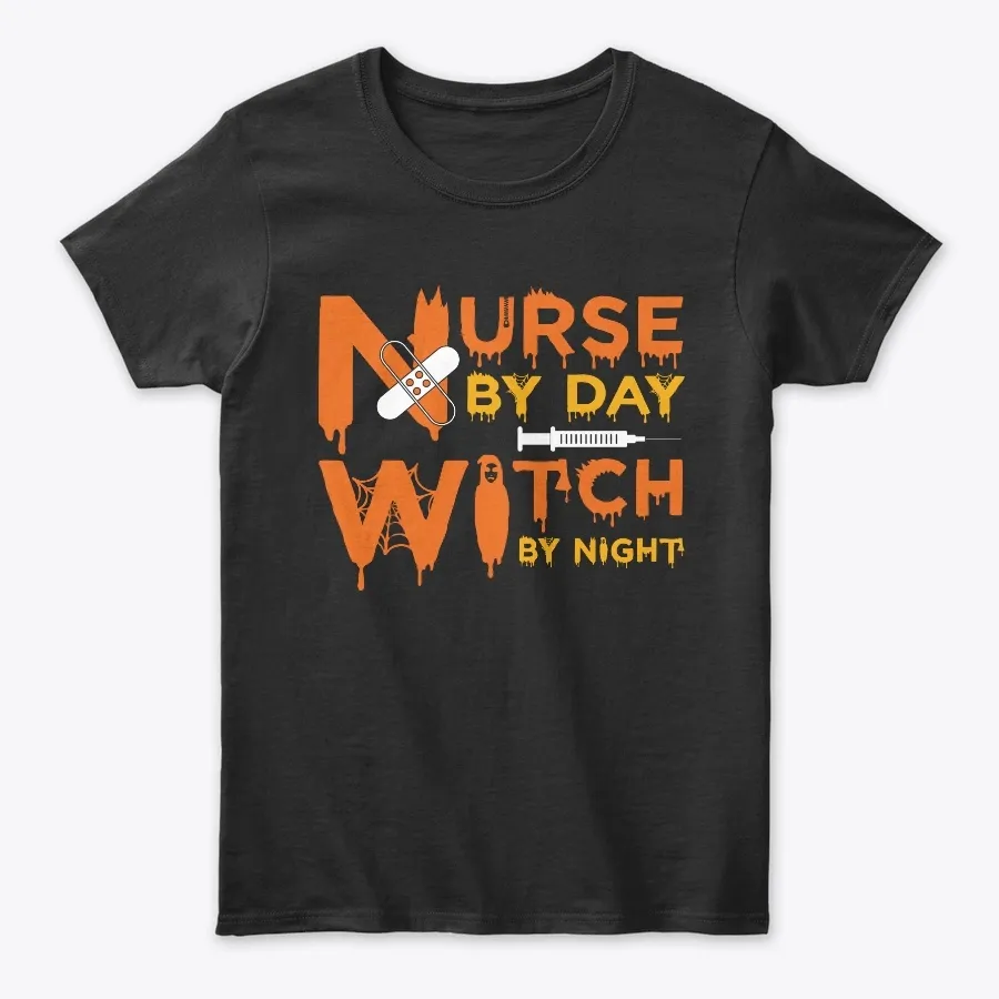 Halloween Nurse By Day Witch By Night