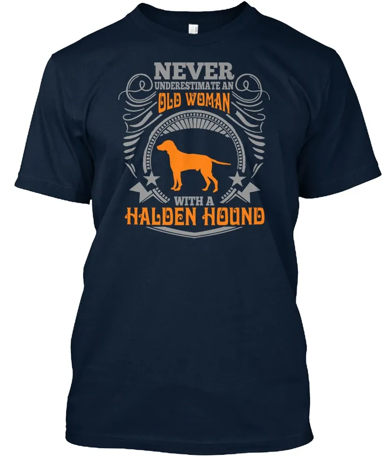 Old Woman With A Halden Hound T Shirts