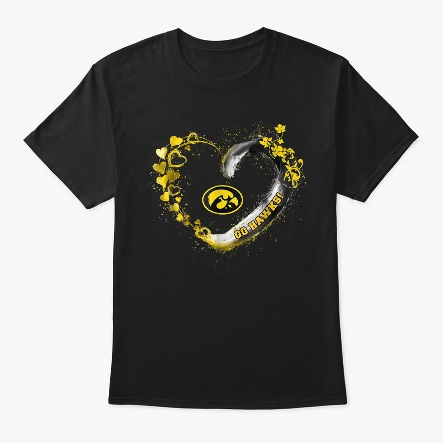 Iowa Hawkeyes Beautiful Heart T-shirt -