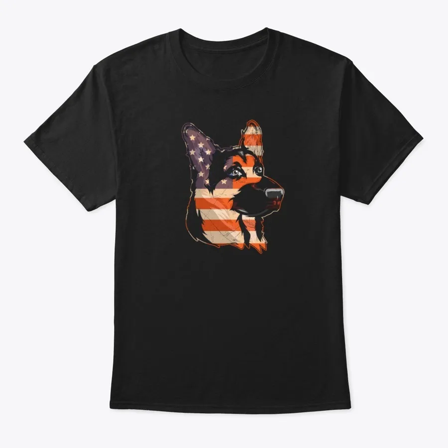 Patriotic German Shepherd