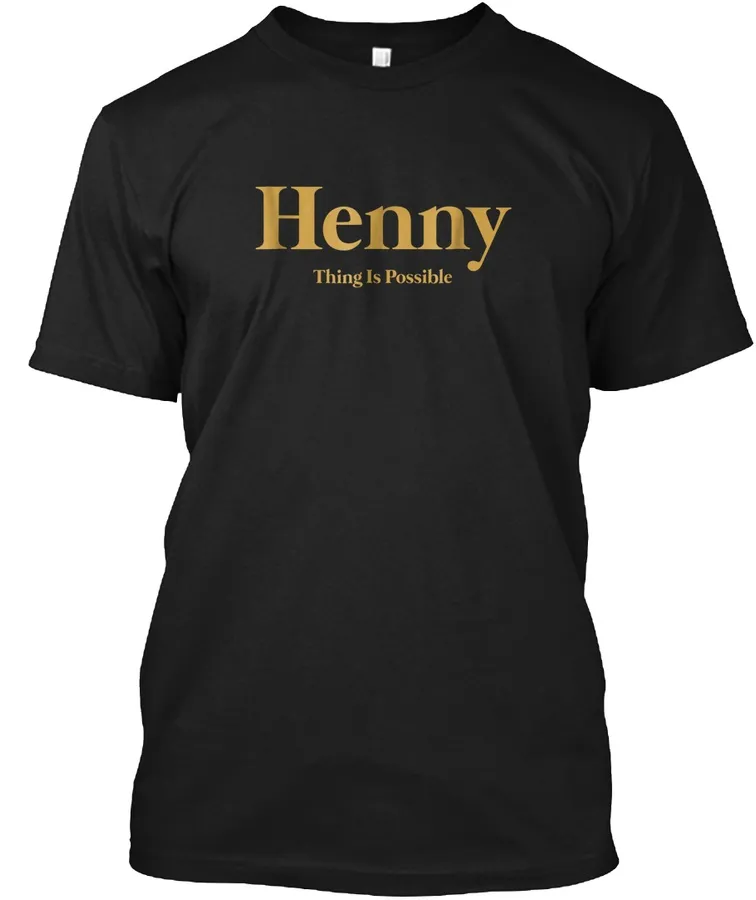 Mens Henny Thing Is Possible Gold T-shir