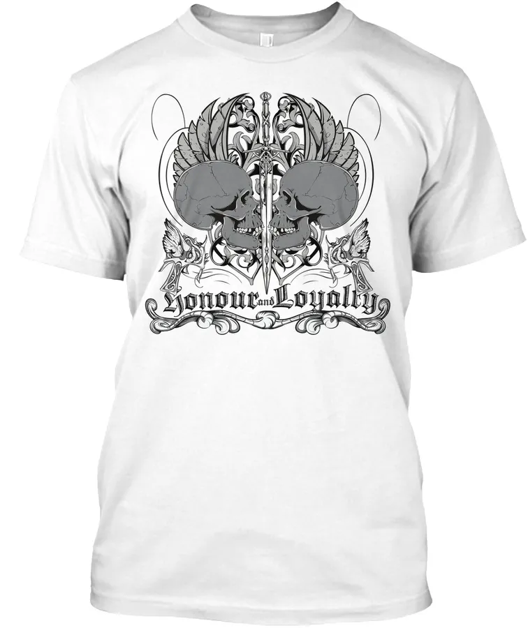 Honor And Loyalty Gothic Cross T Shirts