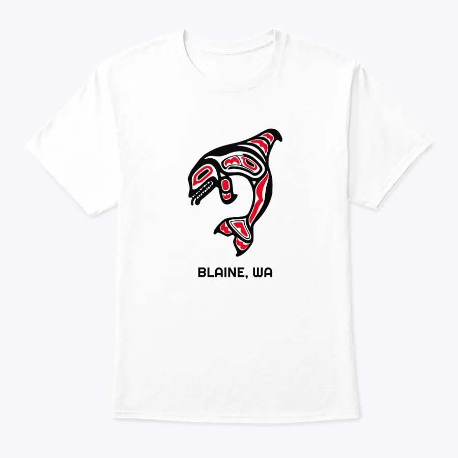 Blaine Washington Orca Killer Whale - Names t-shirt