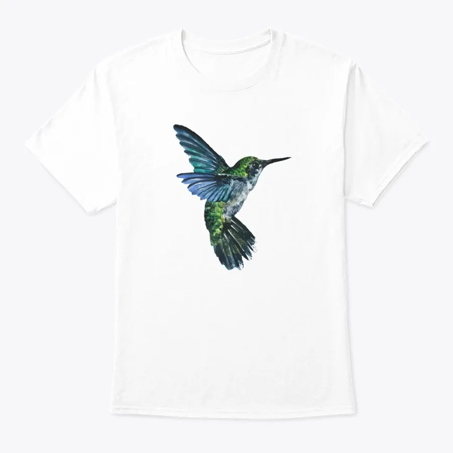 Nature Hummingbird Watercolor T-shirt