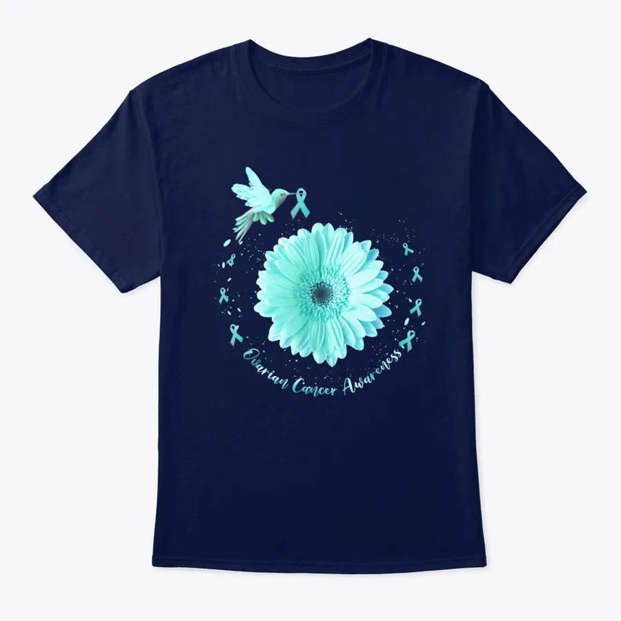 Hummingbird Sunflower Ribbon Ovarian