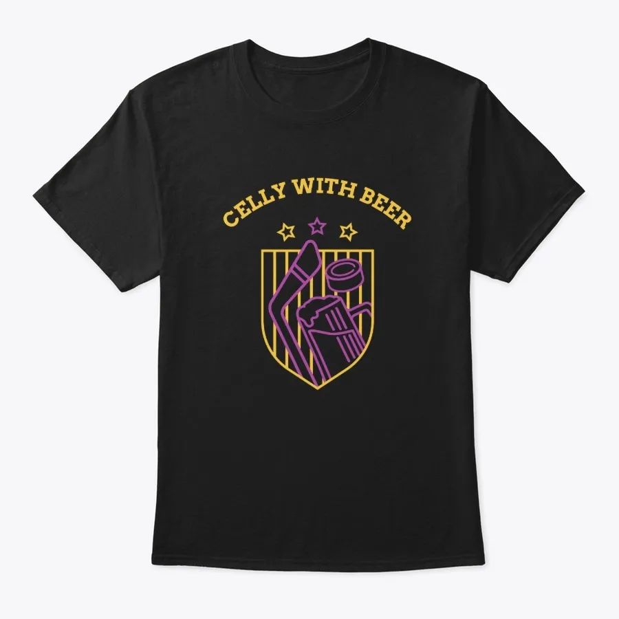 Celly With Beer Hockey Slang T-shirt