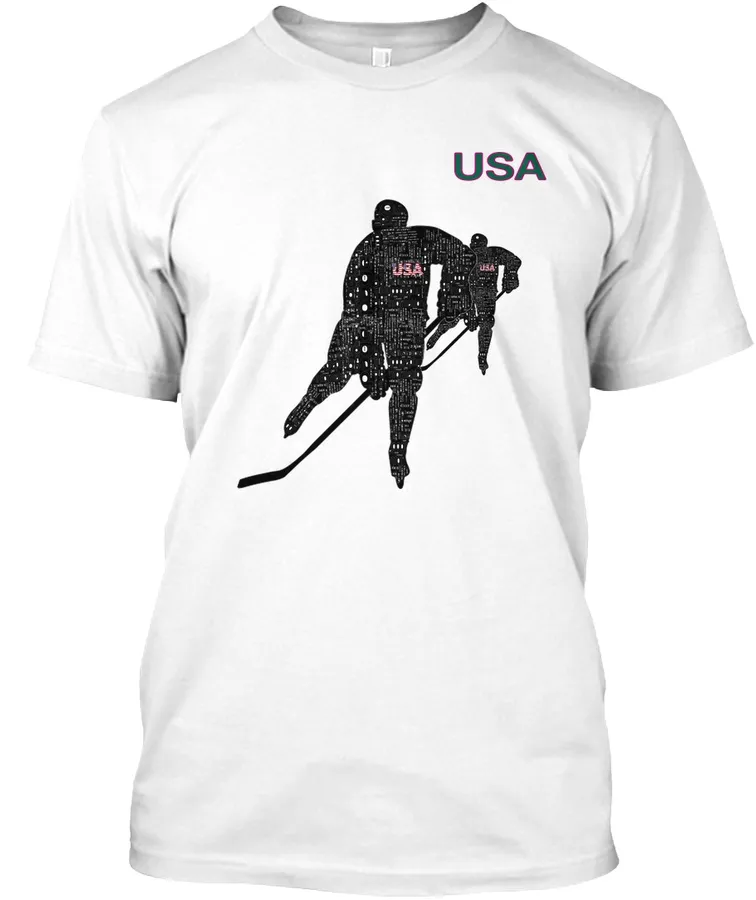 New T-shirt Hokey Sport Usa
