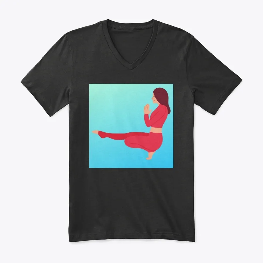 Woman In Yoga Pose Silhouette